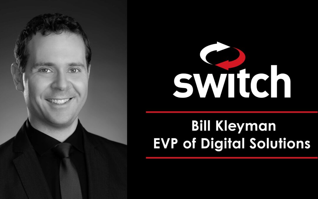 Digital Innovation Leader and Technology Journalist Bill Kleyman Joins Switch as EVP of Digital Solutions