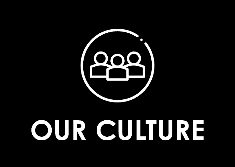 Team icon with text 'Our Culture'