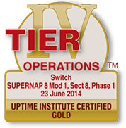 Supernap 8 Tier 4 Gold Operations Certification