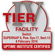 Supernap 9 Tier 4 Platinum Facility Certification